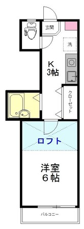 東仙台駅 徒歩10分 2階の物件間取画像